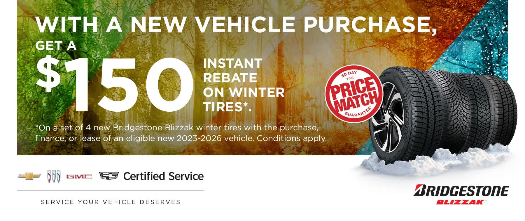 $150 Instant Rebate On Winter Tires