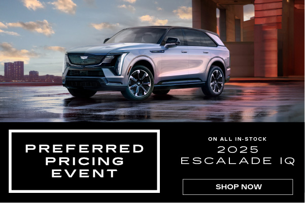 Cadillac Escalade IQ Preferred Pricing Event Banner