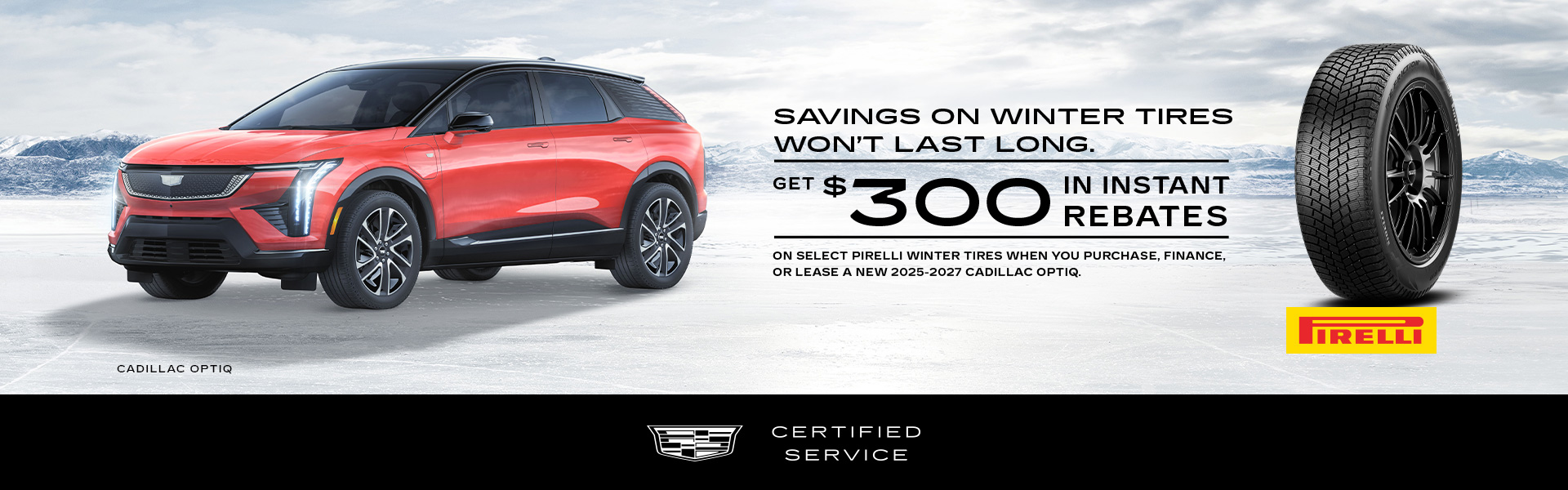 Fall Cadillac Winter Tire Promotion Campaign