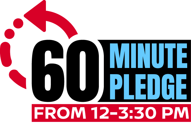 60 Minute Pledge Logo