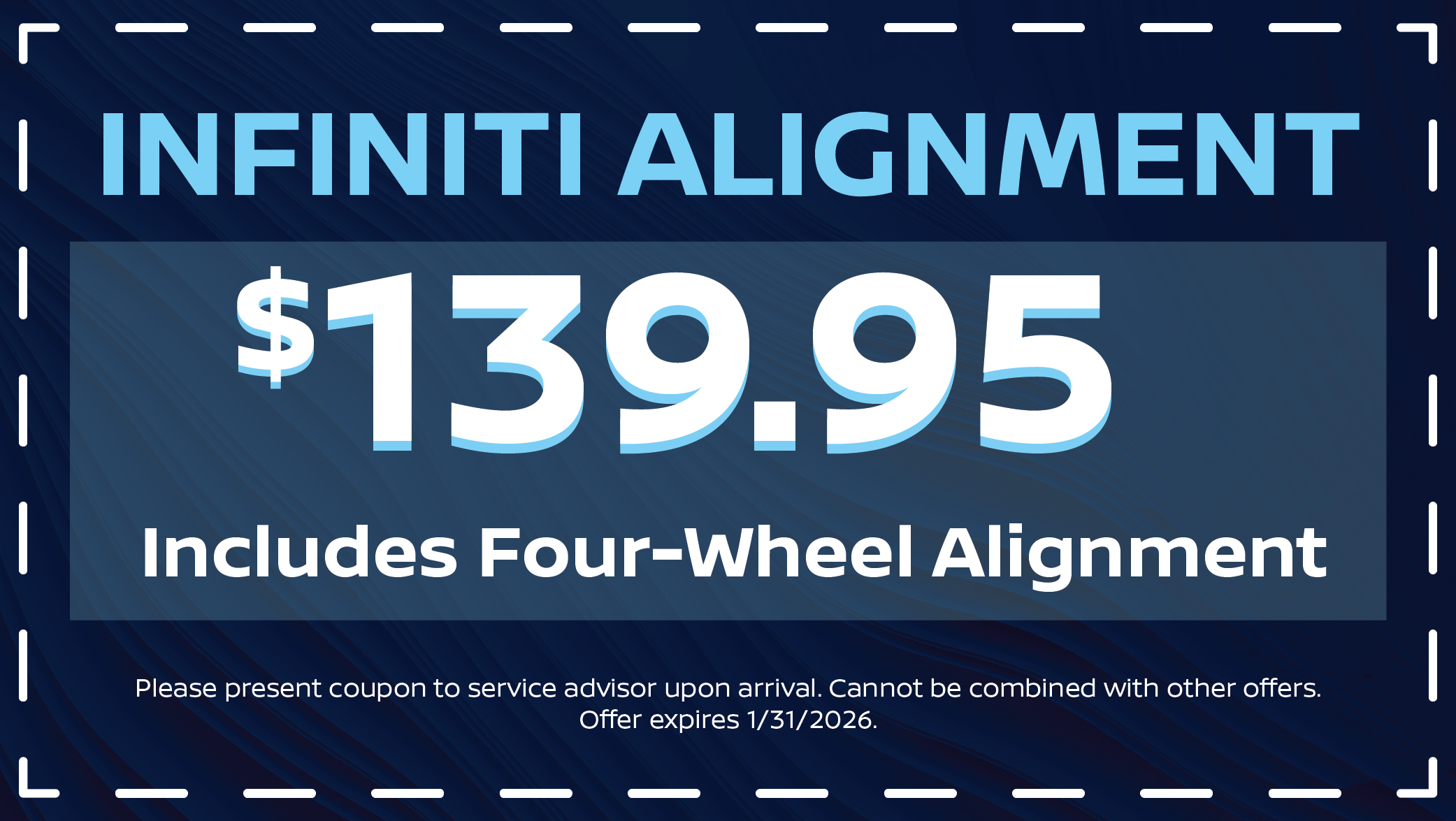 Infiniti Alignment