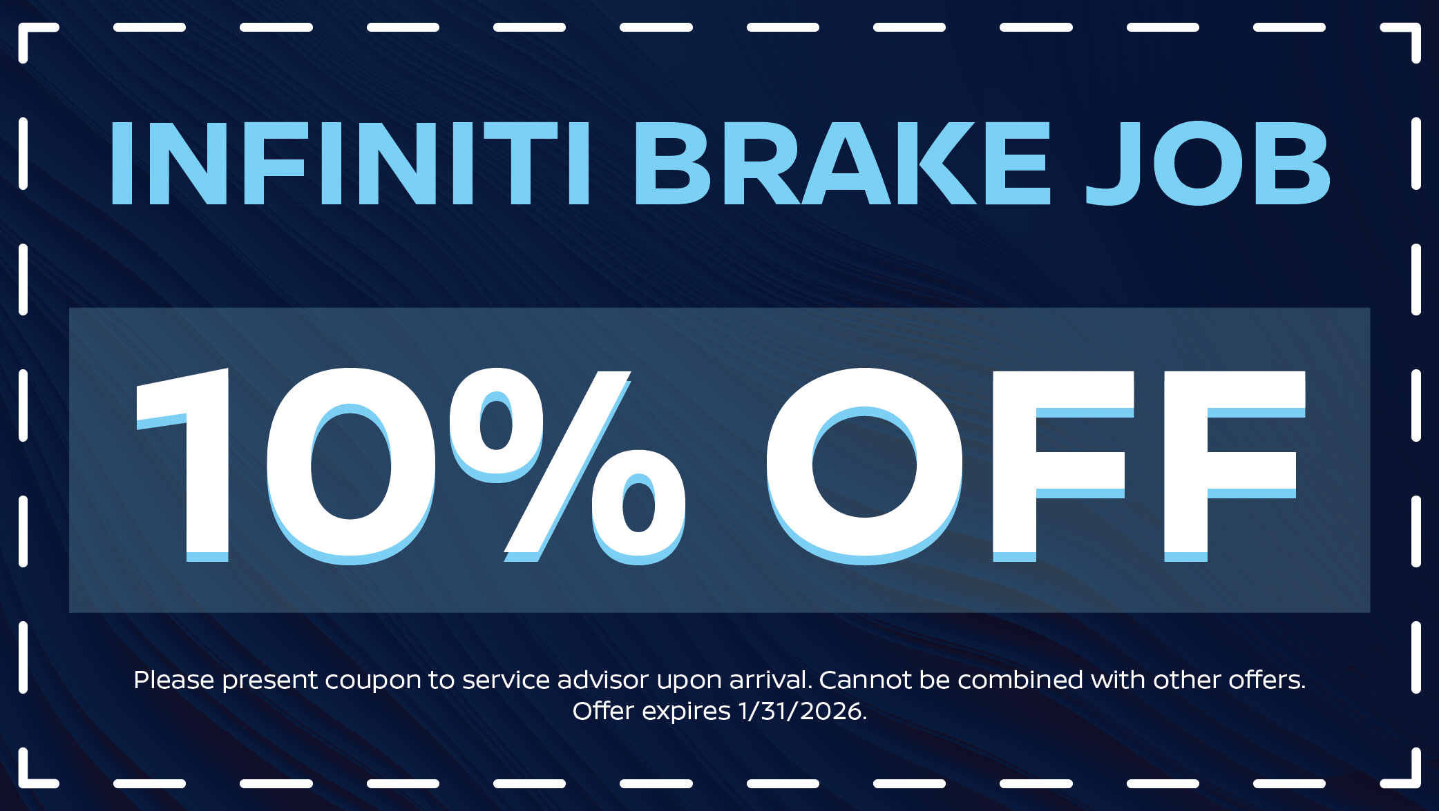 Infiniti Brake Job