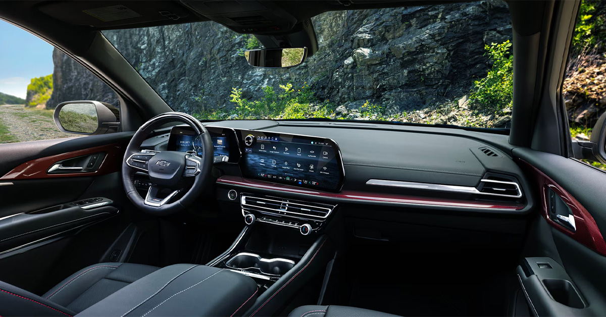 2026 chevy traverse interior dashboard and steering wheel