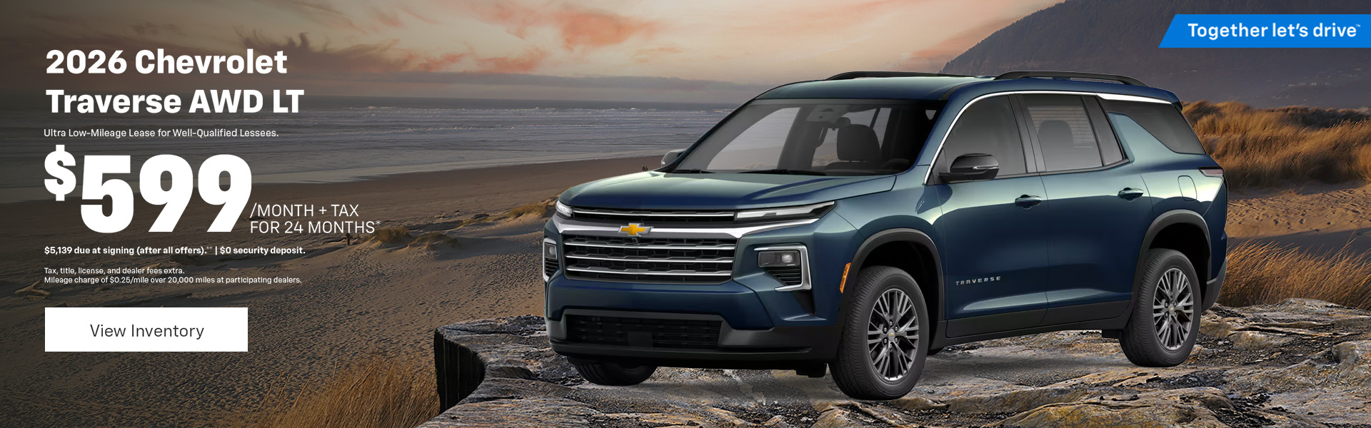 Traverse Lease $599