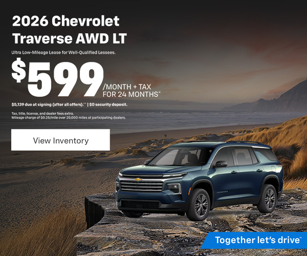 Traverse $599 Lease