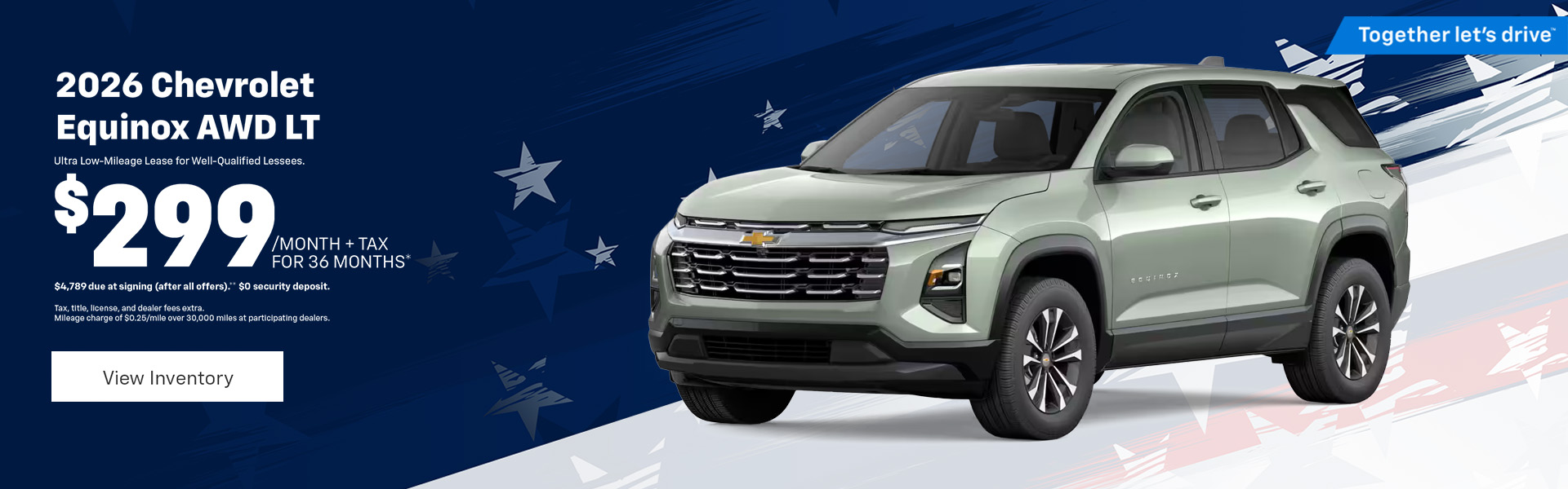 Equinox Lease $299