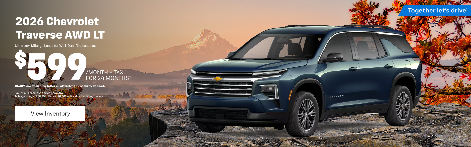 Traverse Lease $599