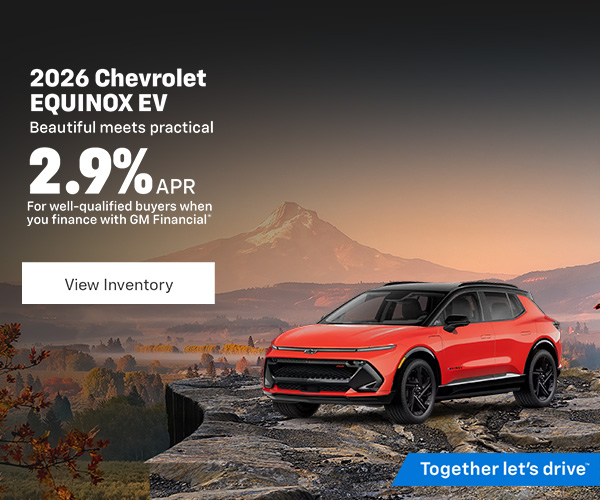 2026 Chevrolet Equinox EV Finance Offer | Northwest Chevy Dealers