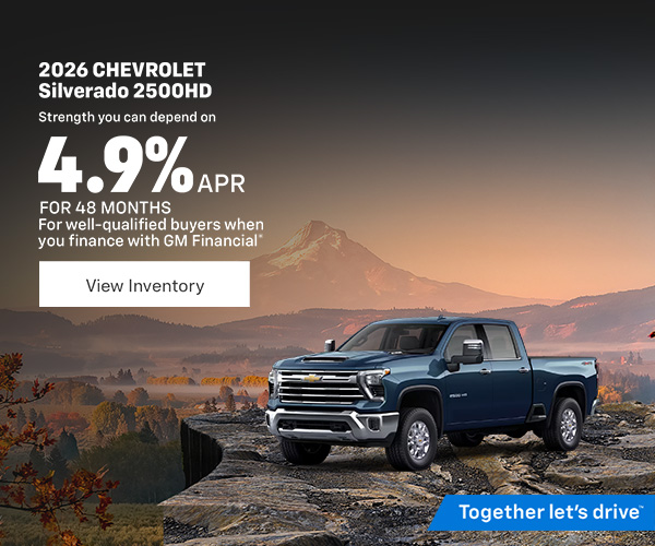 2026 Chevrolet Silverado 2500HD Finance Offer | Northwest Chevy Dealers