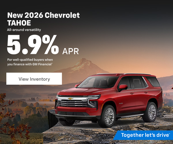 2026 Chevrolet Tahoe Finance Offer | Northwest Chevy Dealers
