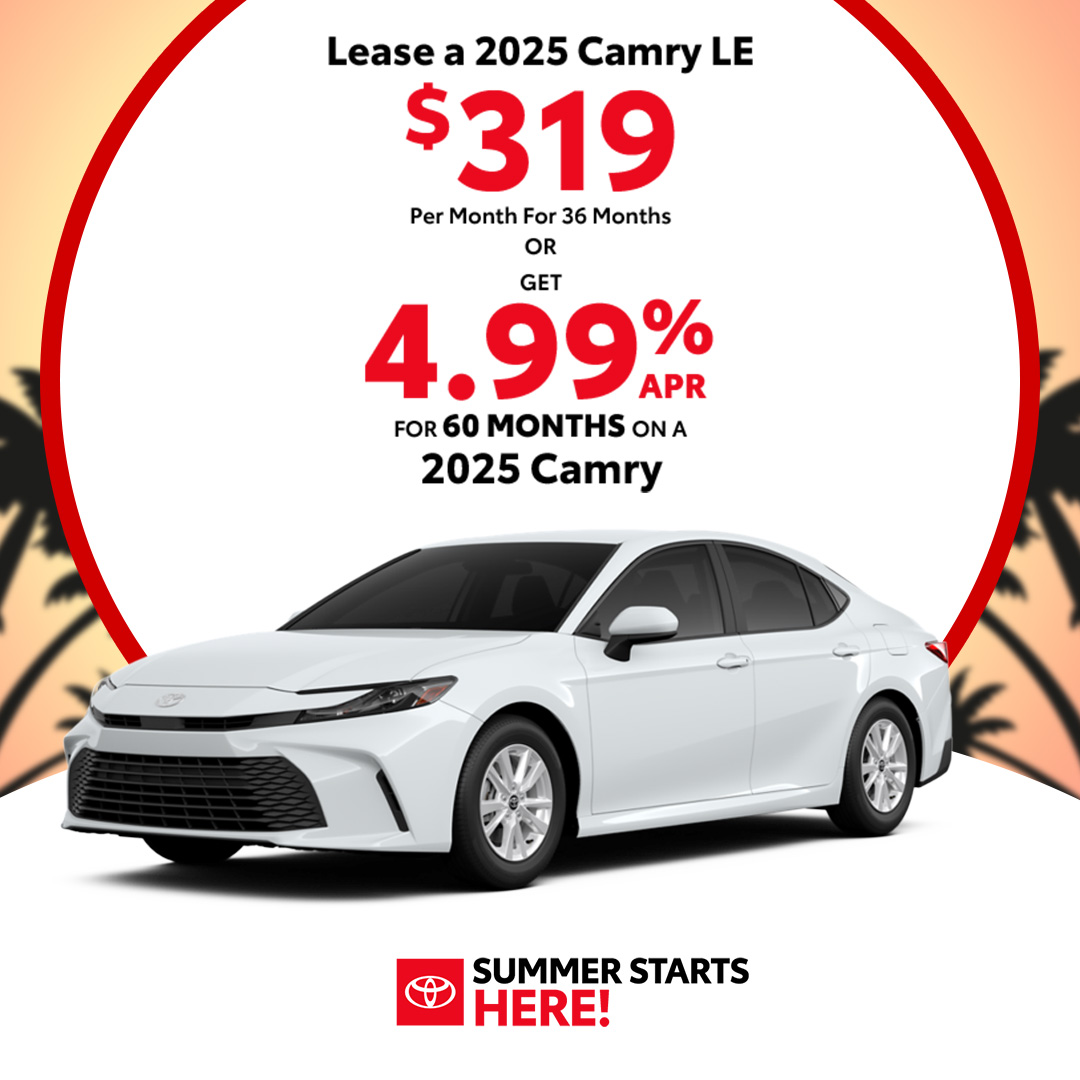 Attractive offers on a New Toyota Camry