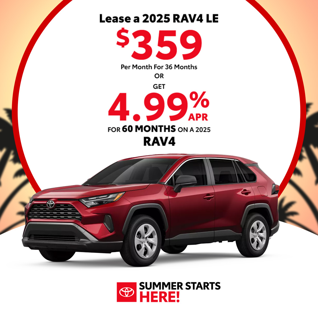Attractive offers on a New Toyota RAV4