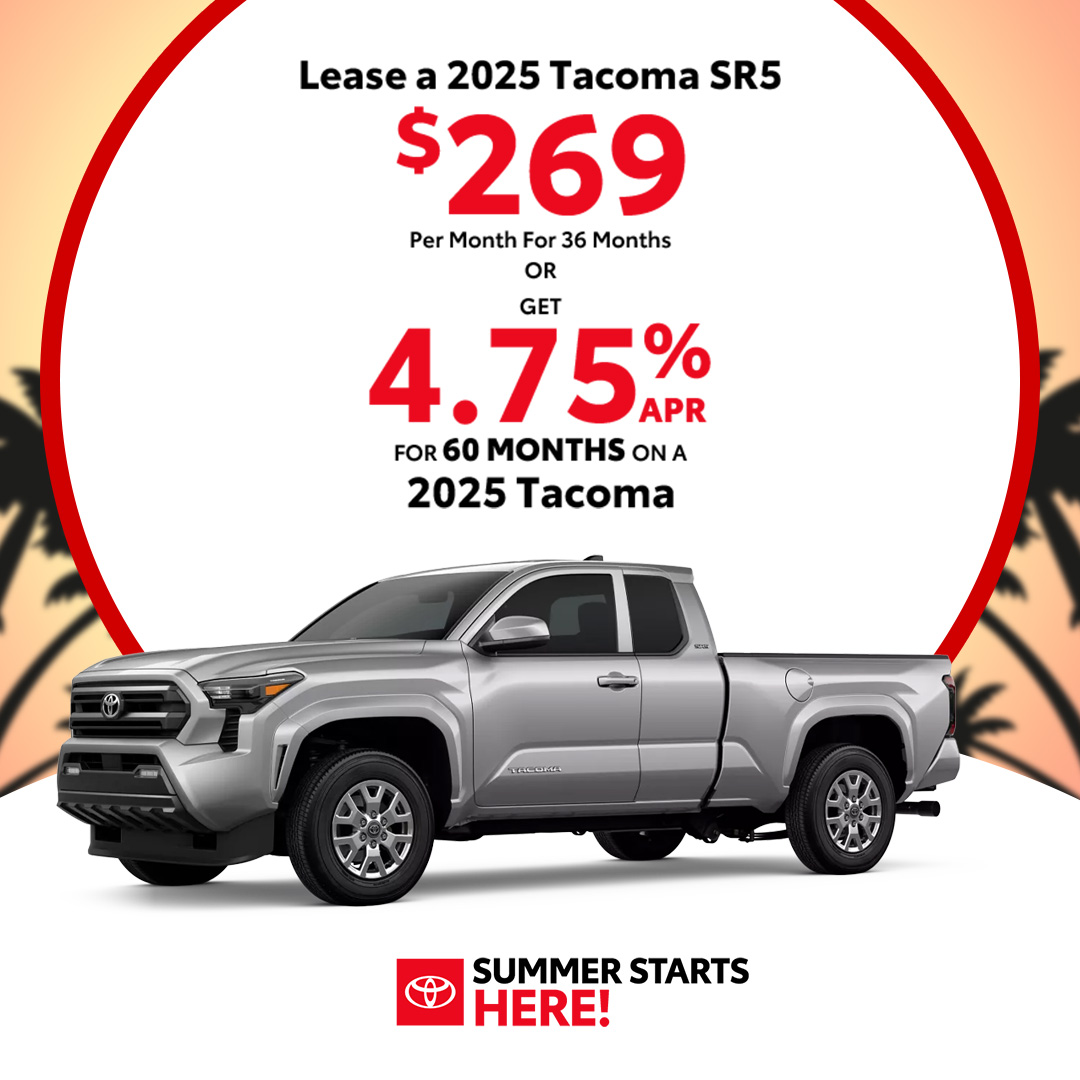 Attractive offers on a New Toyota Tacoma