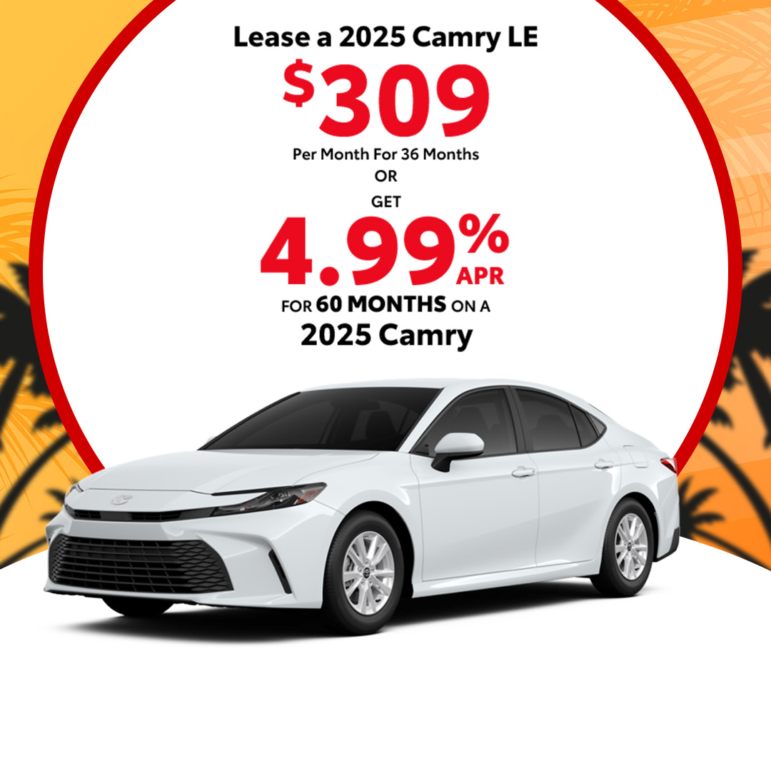 Attractive offers on a New Toyota Camry