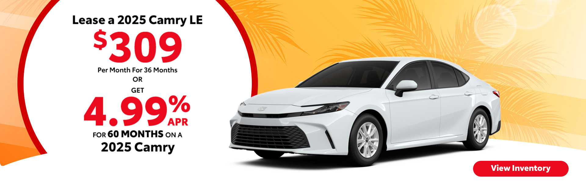 Attractive offers on a New Toyota Camry