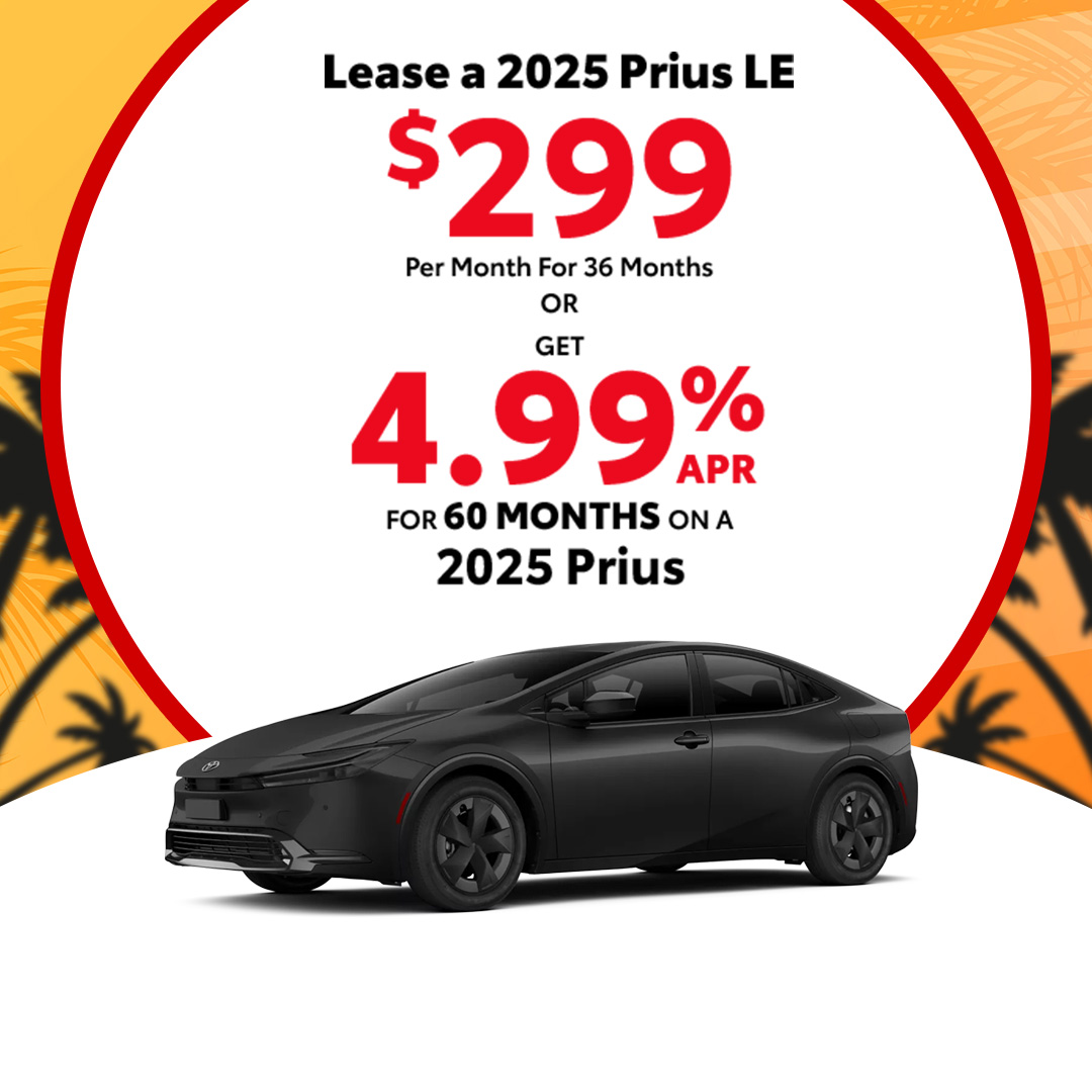 Attractive offers on a New Toyota Prius