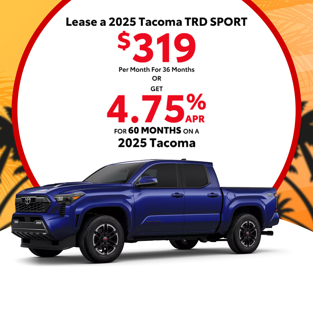 Attractive offers on a New Toyota Tacoma