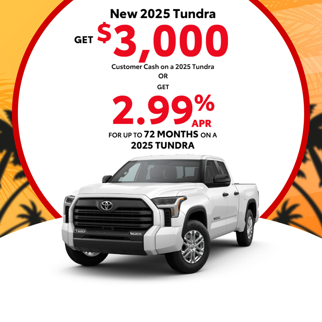 Attractive offers on a New Toyota Tundra
