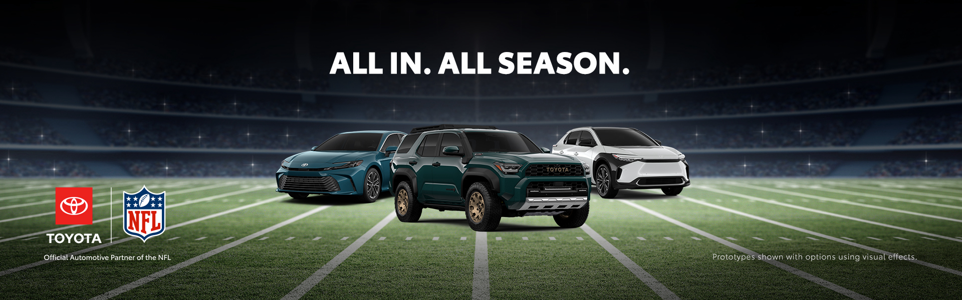 September 2025 NAT Generic 3 Car Toyota, National, NFL