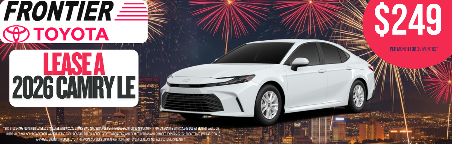 Attractive offers on a New Toyota Camry