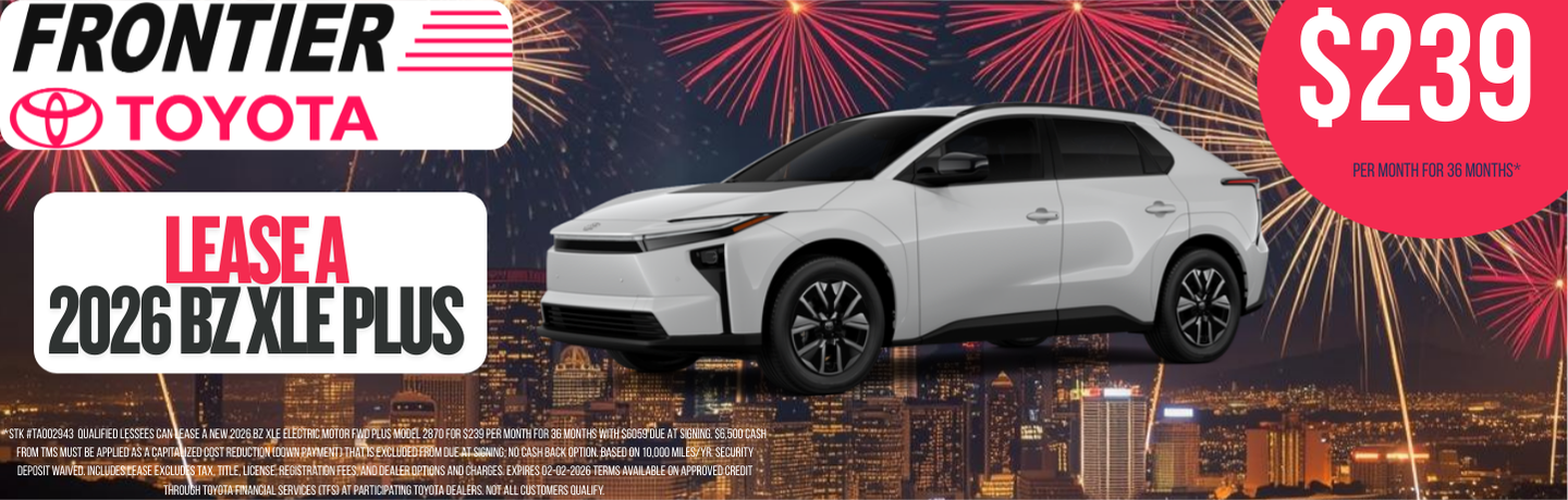 Attractive offers on a New Toyota bZ