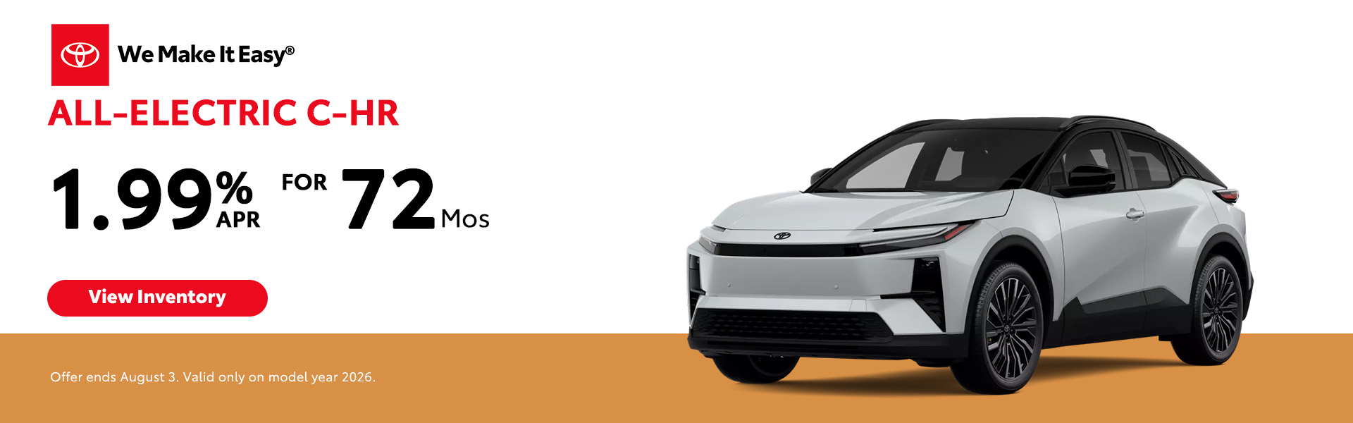Attractive offers on a New Toyota C-HR