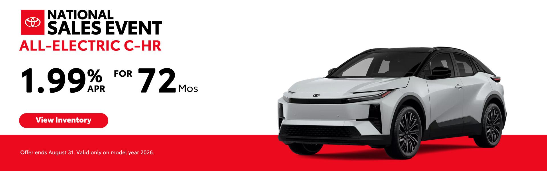 Attractive offers on a New Toyota C-HR