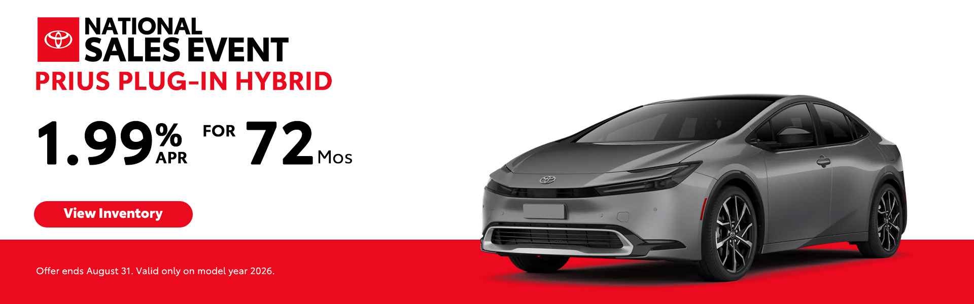 Attractive offers on a New Toyota Prius Hybrid Plug-in