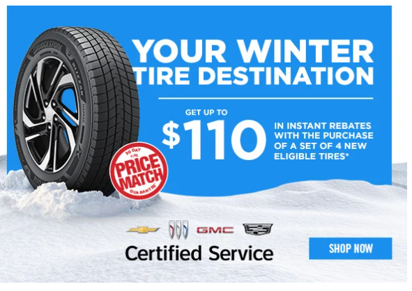 $110 Winter tire Rebate