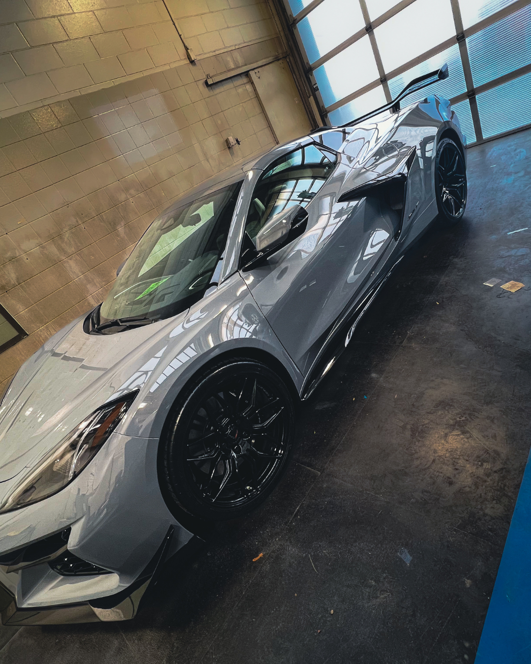 Close-up of gloss after XPEL Paint Protection Calgary install