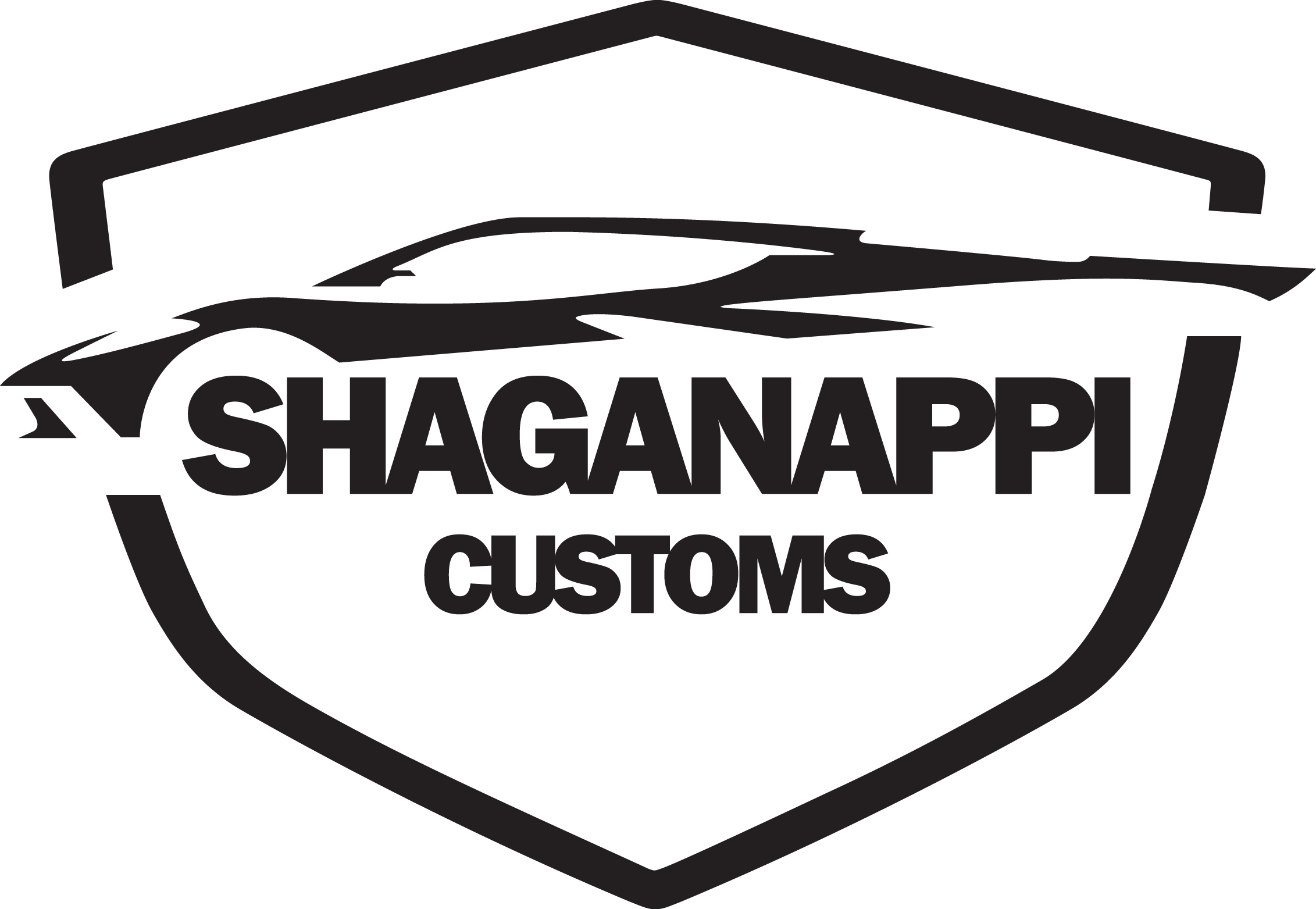 Shaganappi Customs shield logo