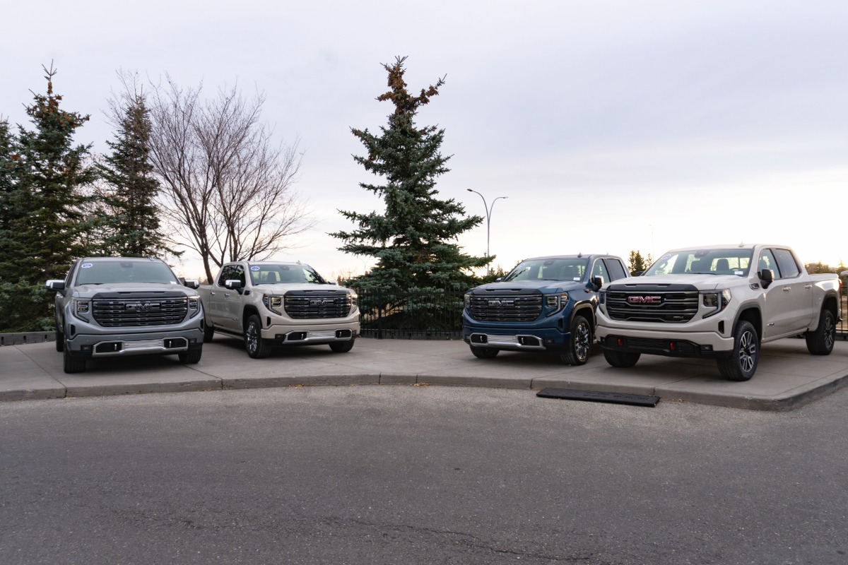 Shaganappi GM showroom with GMC trucks and SUVs in Calgary