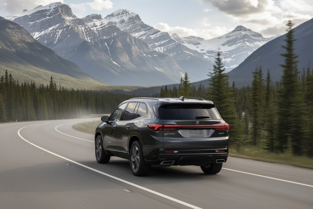Enclave on scenic drive to Banff with family