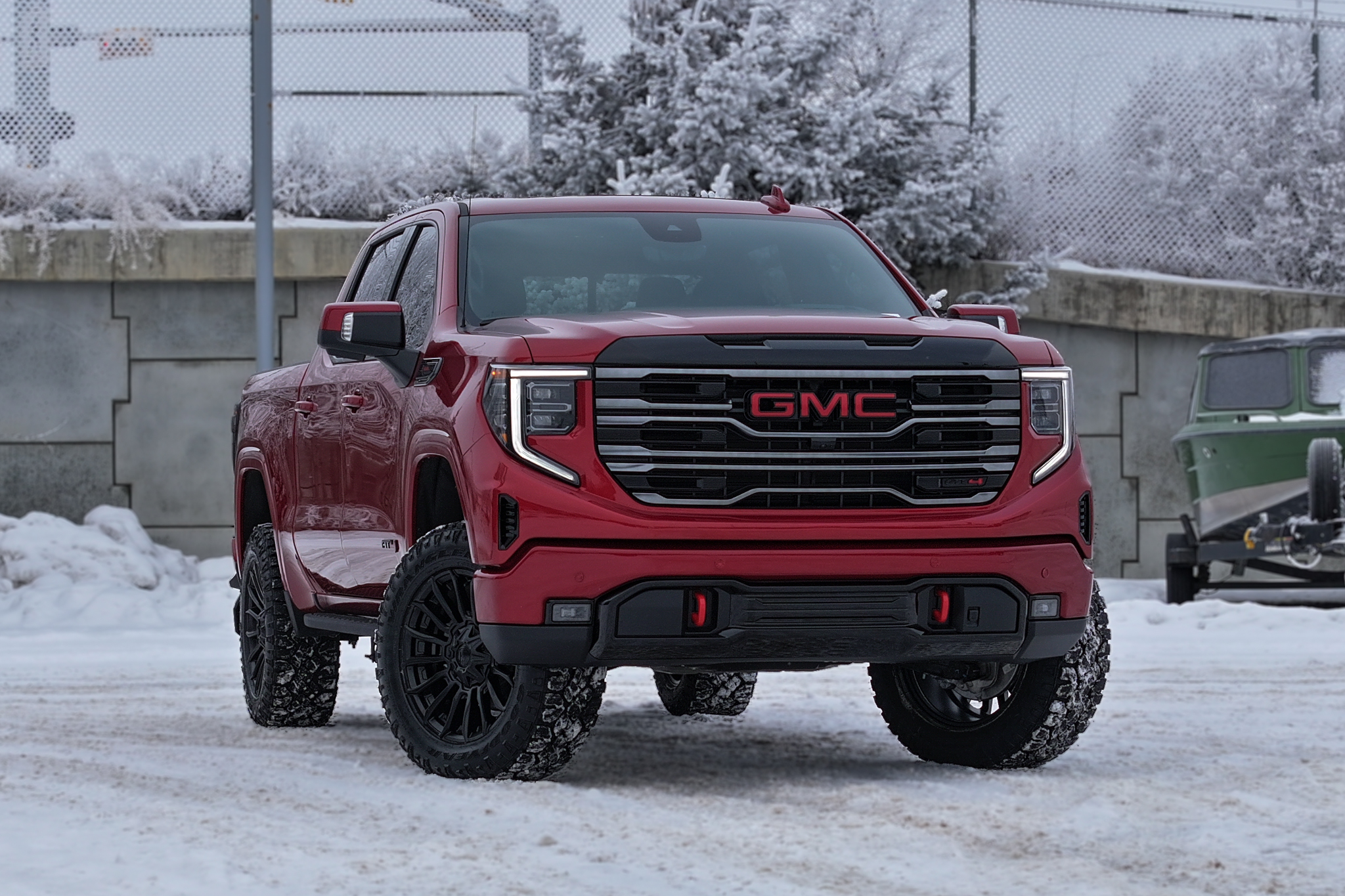 Custom two-tone paint-matched emblems complete the build with a bold, cohesive touch