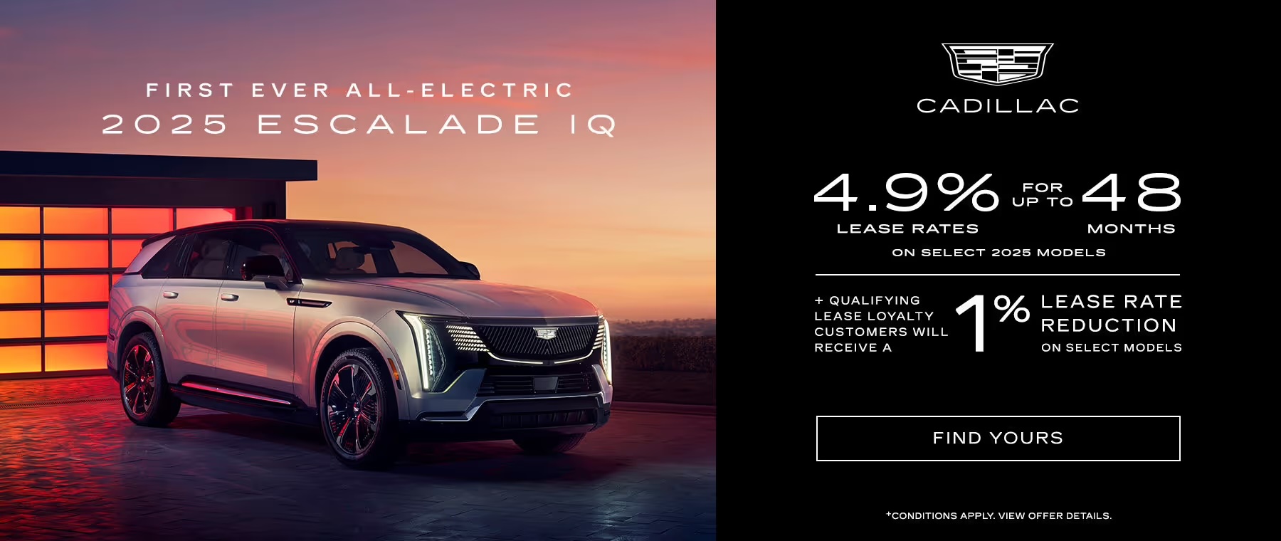 2025 Escalade IQ Offer Banner