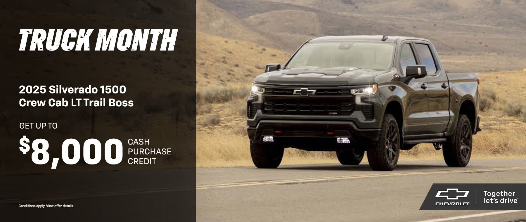 Truck Month - Chevrolet Silverado 1500 Offer Banner