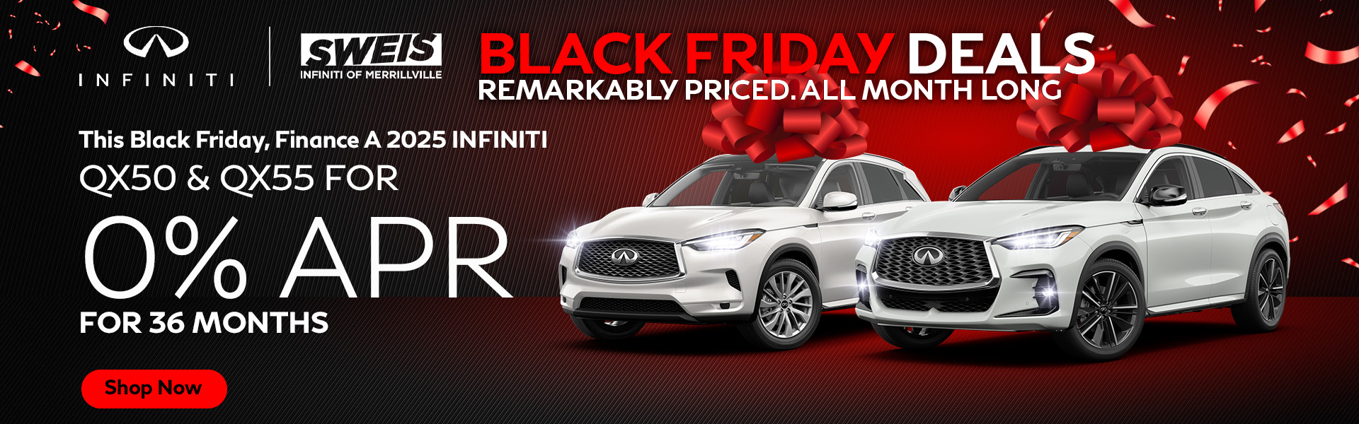 2025 QX50 & 2025 QX55 Black Friday QX50 and QX55 APR offer