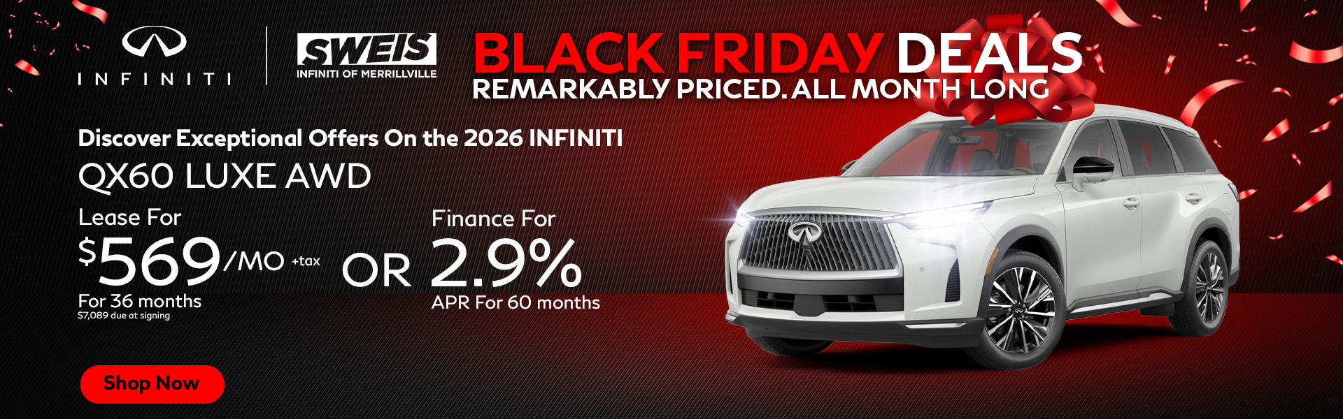 2026 QX60 Black Friday QX60 lease offer