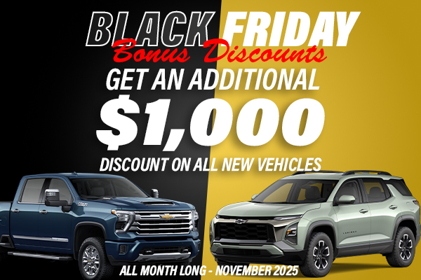 Black Friday Vehicle Discounts