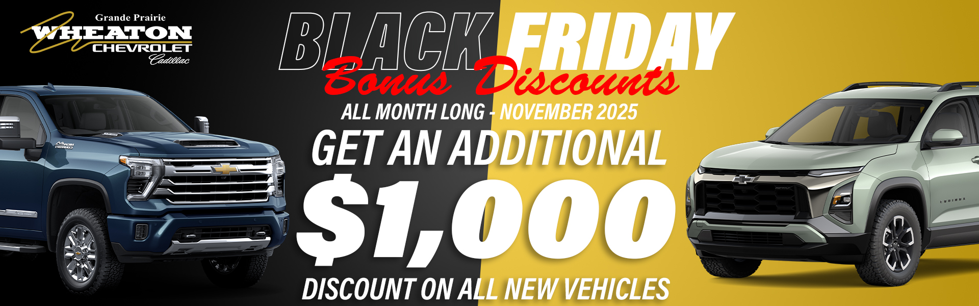 Black Friday Vehicle Discounts