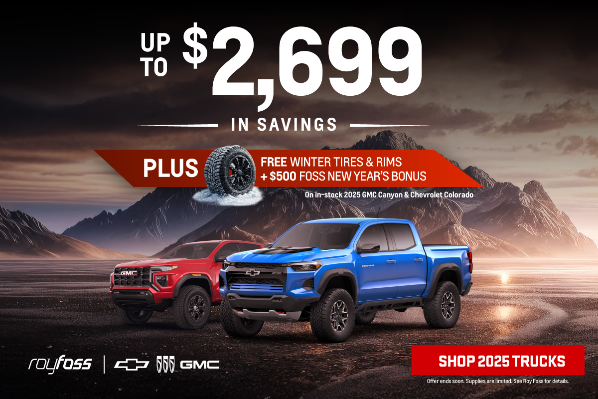 Colorado and Canyon Winter Tire Package Offer