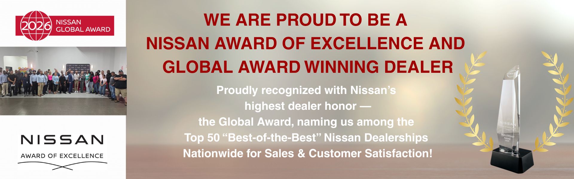 Nissan award of excellence