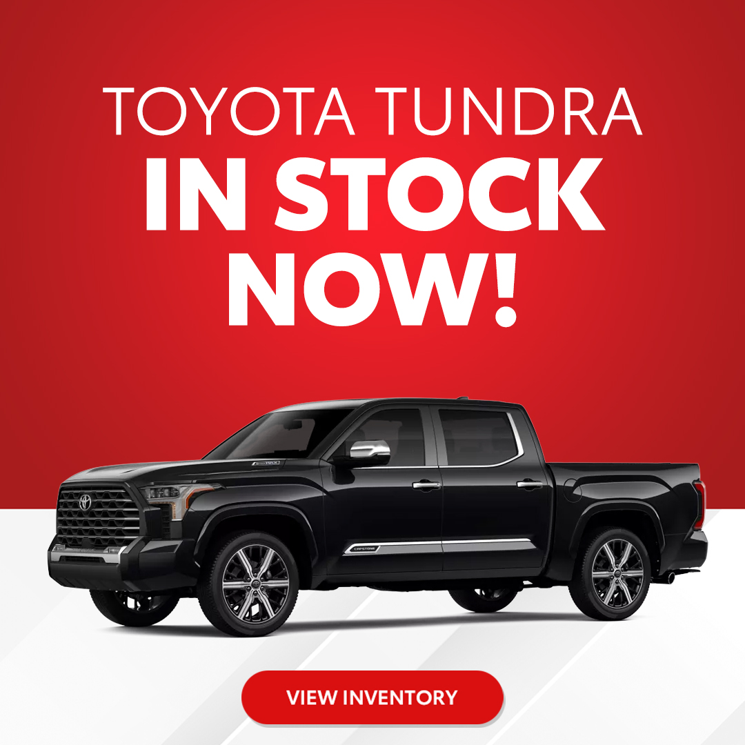 2025 Toyota Tundra homepage promo banner