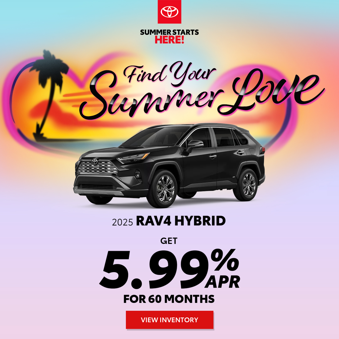 Amazing Deals on a 2025 Toyota RAV4.