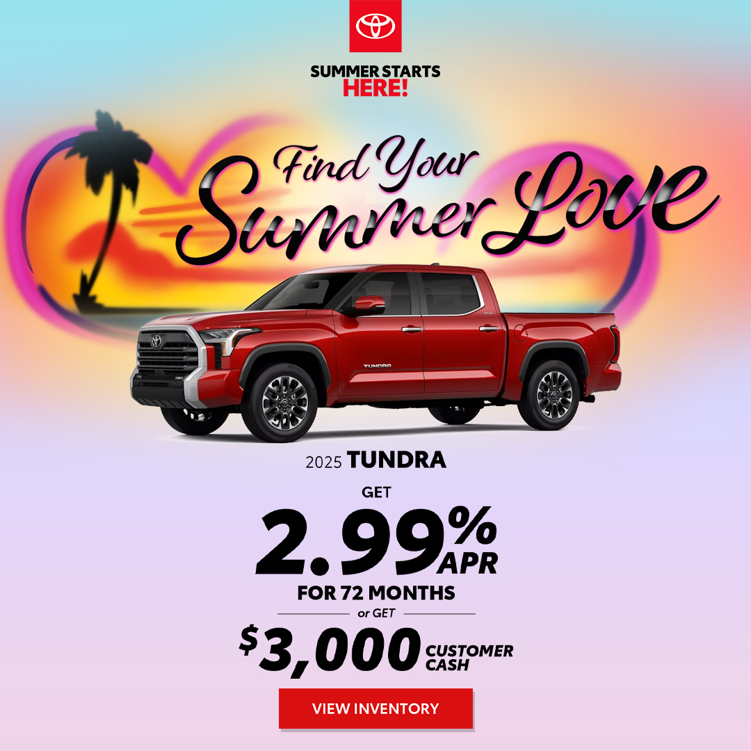 Amazing Deals on a 2025 Toyota Tundra.