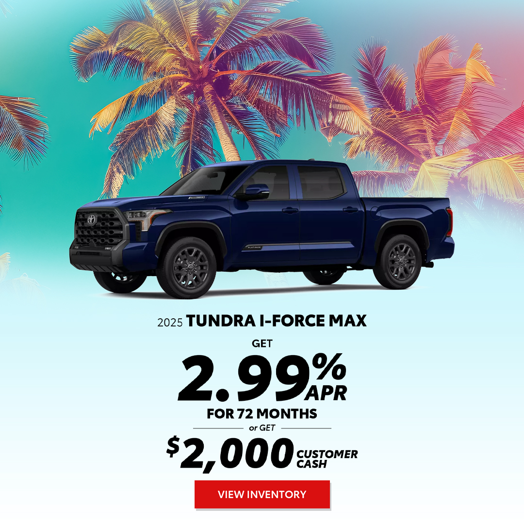 Amazing Deals on a 2025 Toyota Tundra.