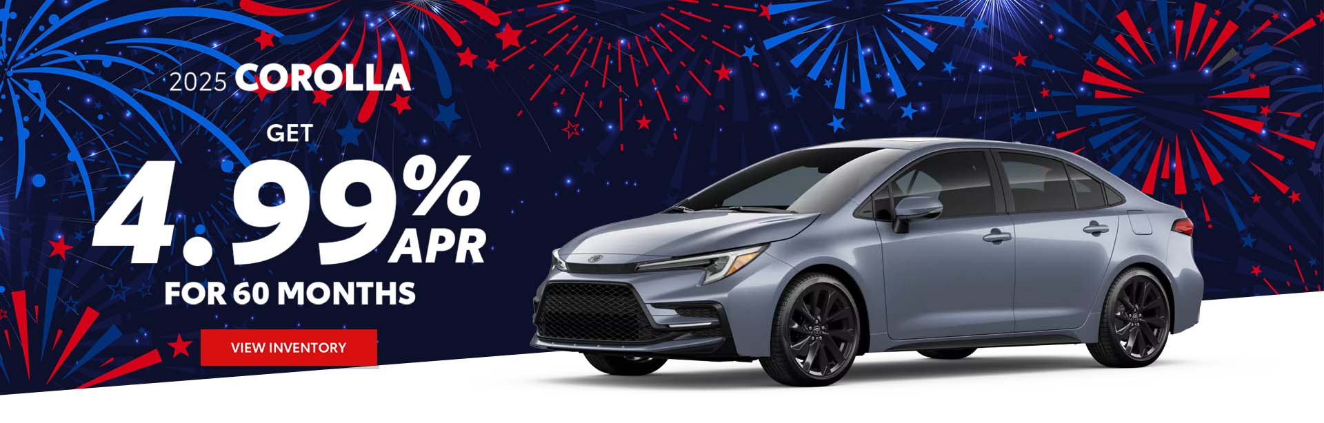 Amazing Deals on a 2025 Toyota Corolla.