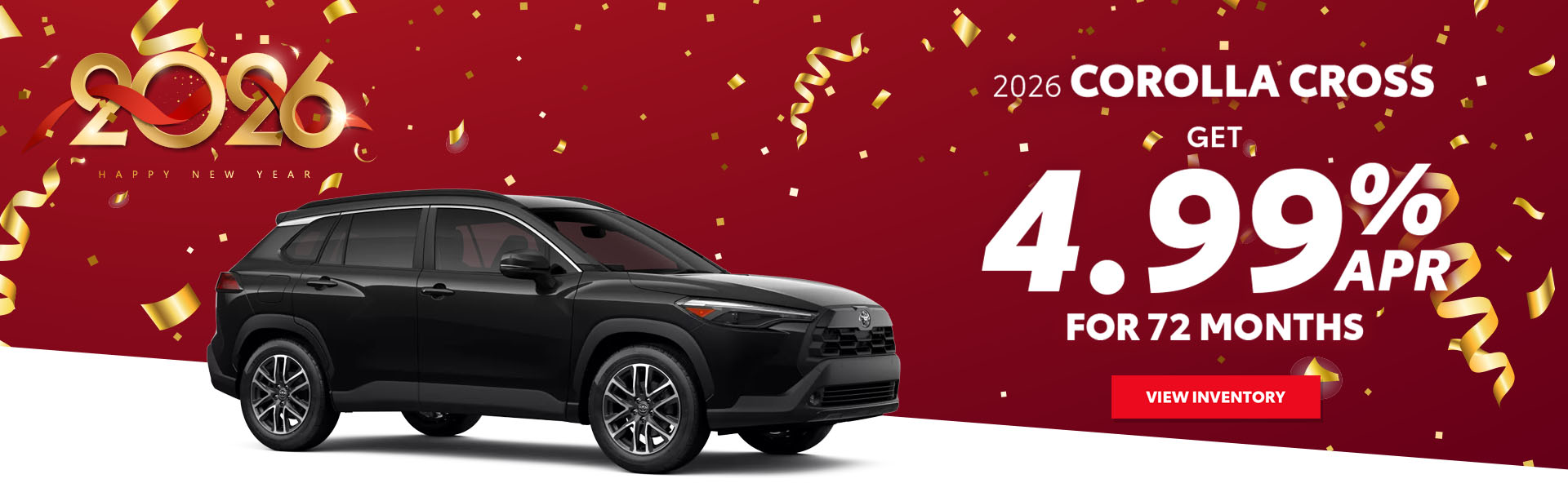 Amazing Deals on a 2026 Corolla Cross.