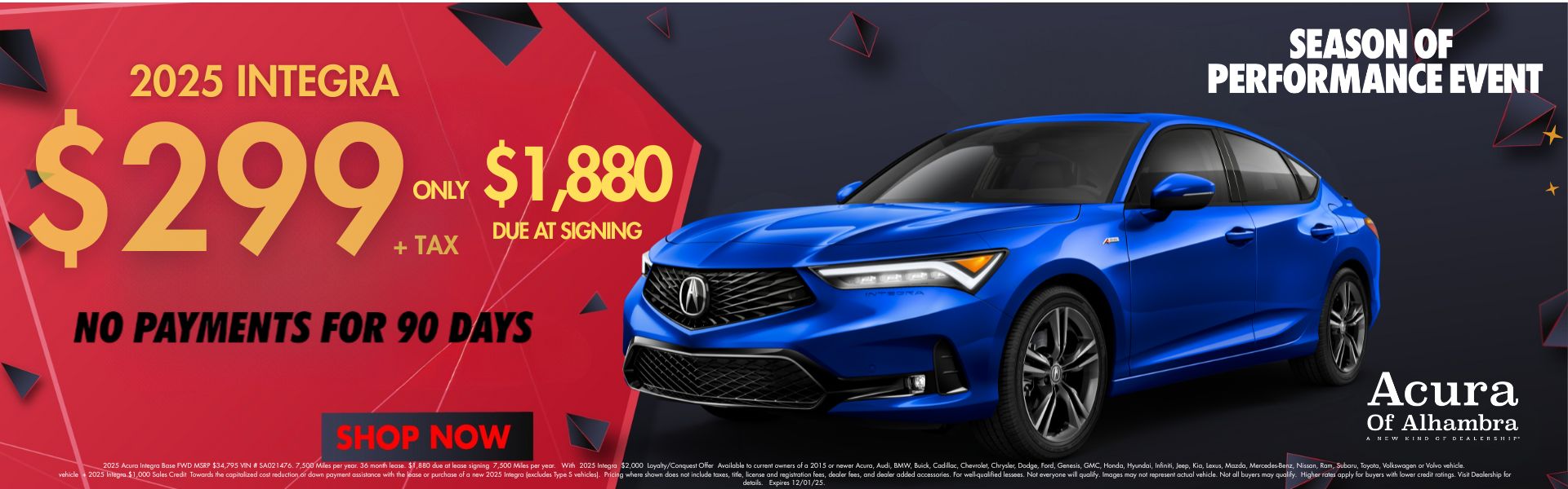 2025 Integra Lesae offer