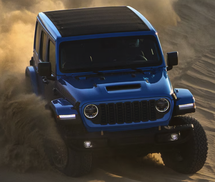 Jeep Wrangler Rubicon in blue